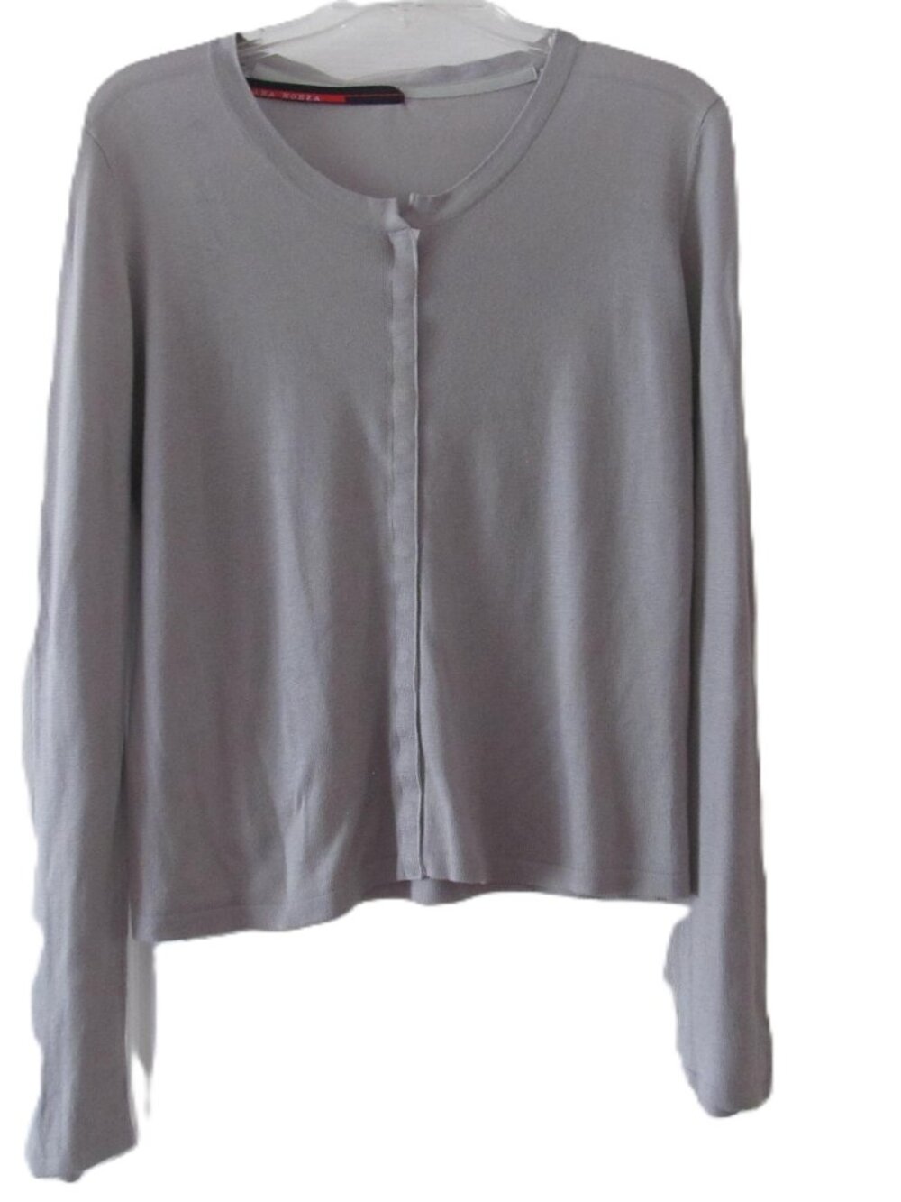 ANA NONZA Top Thin Sweater Light Gray Long Sleeves size 8